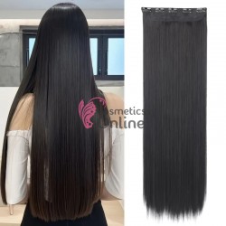 Extensie de par cu 5 Clips On delux dubla dreapta de 80 cm, Brunet D10121B#80